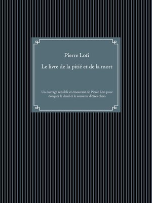 cover image of Le livre de la pitié et de la mort